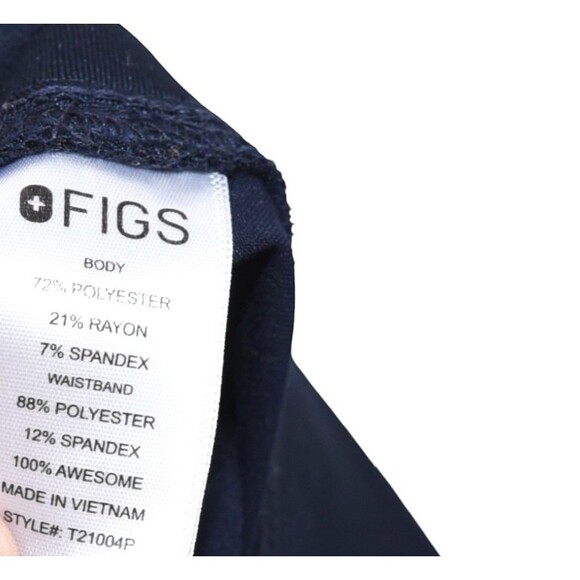 FIGS Pants Womens XL Petite Navy Kade Cargo Scrub Technical Drawstring - Picture 5 of 7